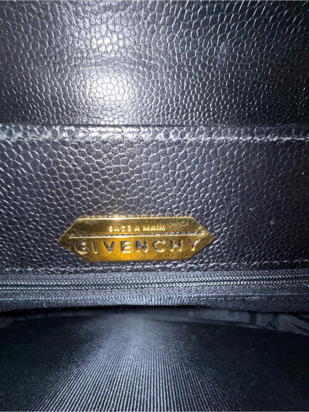 Givenchy Vintage Black Leather Top-handle bag w/ COA - Picture 11 of 16